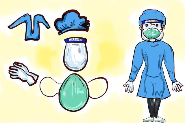 漫画图解 志愿者与医护人员防护用品使用指南